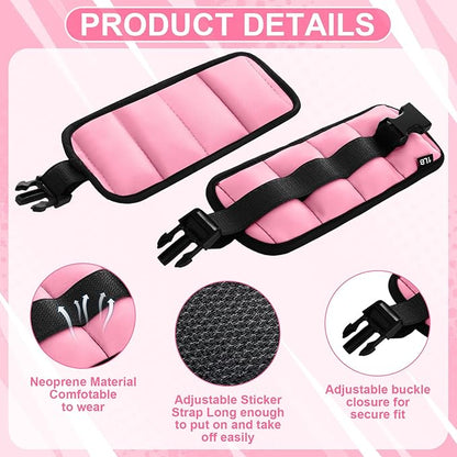 Water Aerobics Set, 4 Piece Pool Exercise Kit (2 Aqua Dumbbells + 2 Ankle/wrist Weights), EVA Foam, Low-impact Workout