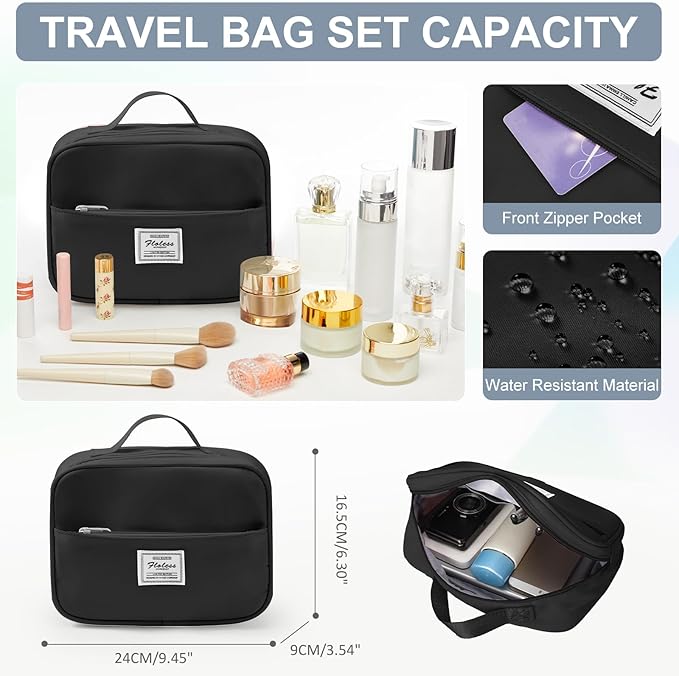 Gym Bag for Women with Shoes Compartment Small Duffel Bag Sport bag with Toiletry Bag Overnight Travel Tote Bags Weekender Carry on Personal Item Bags for Airlines Black