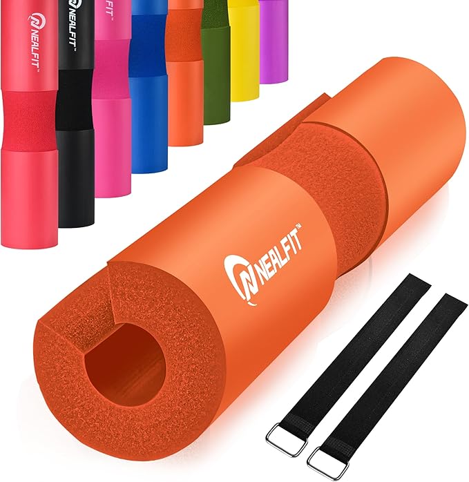Barbell Pad Squat Pad for Squats—Squat Bar Pad—Great for Weightlifting,Lunges and Hip Thrusts—Foam Sponge Pad—Fit Standard and Olympic Bars Perfectly