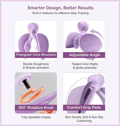 Thigh Trainer Ultimate Kegel Exercise Machine, Inner Thigh & Hip Trainer | Pelvic Floor Exerciser for Men & Women