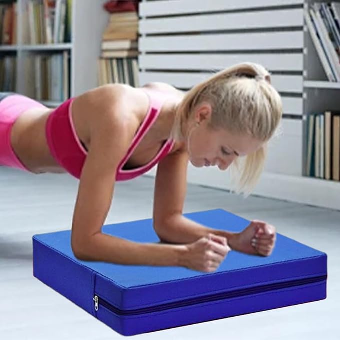 Exercise Balance Pad - 15.7" x 15.7" (40cm x 40cm) EVA Foam Stability Training Mat for Pilates, Ankle & Knee Rehab- 50x40x8cm