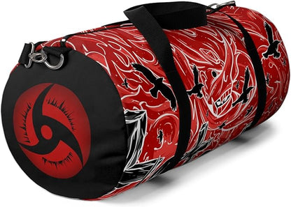 Anime Gym Bag for Women Men - Large Capacity Waterproof Workout Fitness Travel Sports Bags Fashion Street Camping ExpandaCLe Carry On Duffle Bag For Couple (Red Tachi) PTY