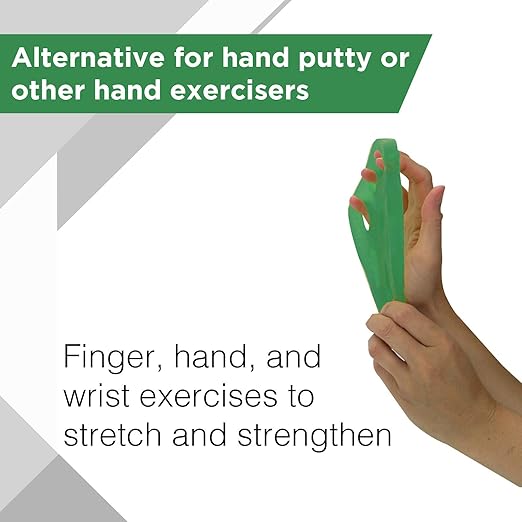 THERABAND Hand Xtrainer, Non-Latex Hand Exerciser for Progressive Hand Therapy, Strengthen Fingers, Hands and Forearms, Grip Trainer, Strengthener, Helps Relieve Joint Pain, Green Medium, Intermediate