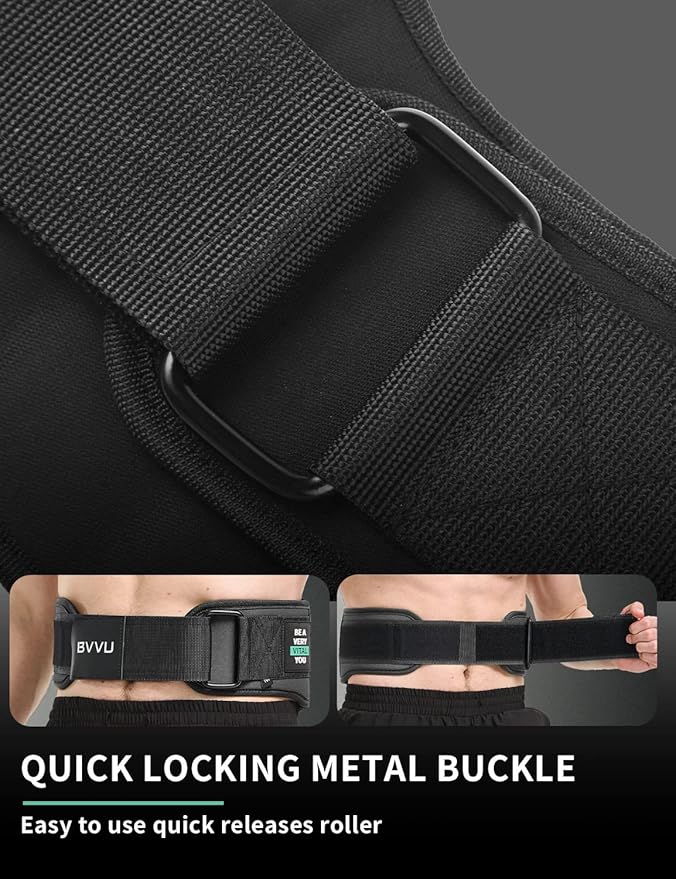 BVVU Weight Lifting Belts for Men Quick Locking Gym Belt for Workout Lumbar Support,Cross Training,Squat Belt Fitness Equipment