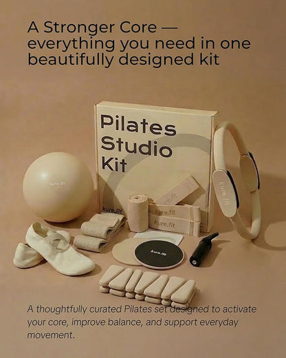 Pilates Kit for Women – Home Pilates Equipment Set with Ring, Ball & Resistance Bands | Pilates Starter Kit with Accessories in Gift Box