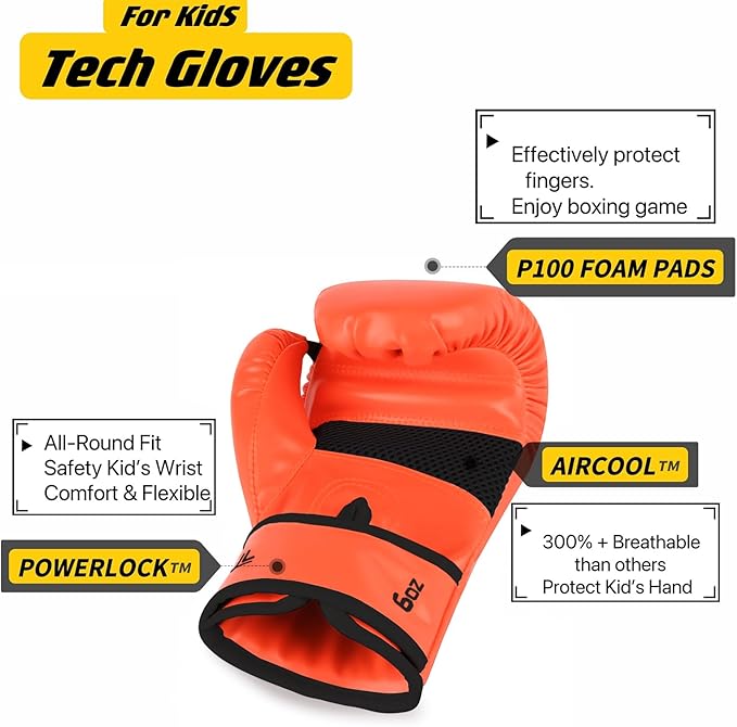 Upgrade Kids Boxing Gloves for 3-8 Year Boys and Girls, Toddler Boxing Gloves for Kids Training, Boxing Gloves Kid Sparring for Punching Bag, Kickboxing, Muay Thai, MMA