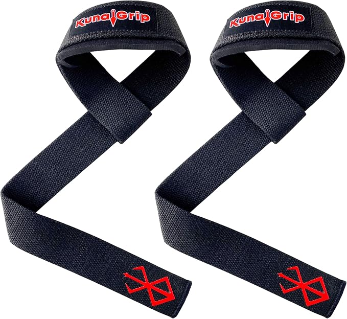 Anime Lifting Straps - Padded Wrist Straps for Weightlifting, Bodybuilding, Gym Workouts, Powerlifting, Deadlifts & Fitness (Soft Cotton 23.5 inch, 1 Pair)