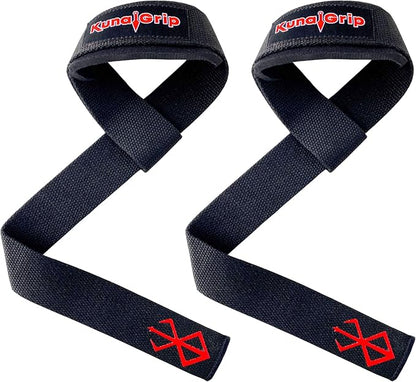 Anime Lifting Straps - Padded Wrist Straps for Weightlifting, Bodybuilding, Gym Workouts, Powerlifting, Deadlifts & Fitness (Soft Cotton 23.5 inch, 1 Pair)