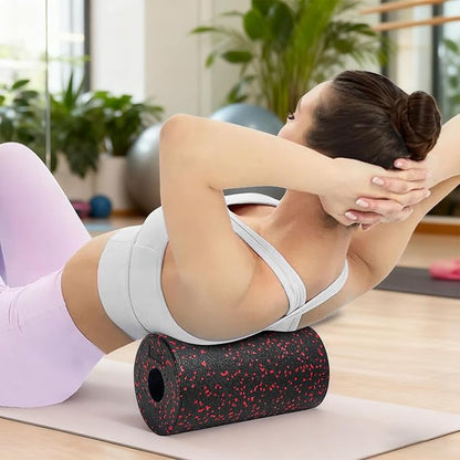 Deep Tissue Foam Roller 30x15cm, Exercise Massage for Muscle Recovery, Fitness, Yoga, Home Gym, Travel