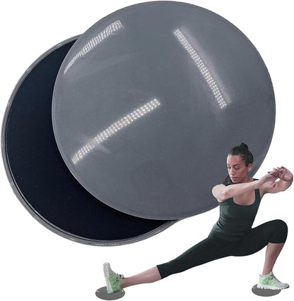 Gliding Discs For Abdominal Exercises - Core Sliders | Fitness Gliding Discs | Exercise Discs | Core Trainer | 2x Two-Sided Gym Sliding Plate Pads | Yoga Cushion For Carpet Or Hardwood Floors