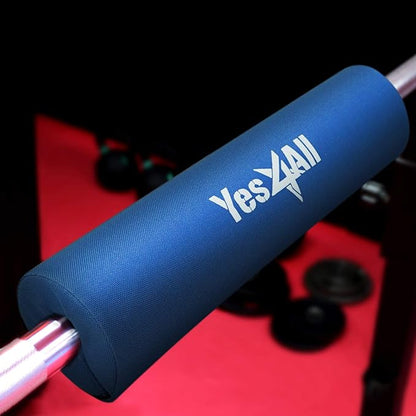 Yes4All Ergonomic Foam Bar Pad, Olympic Barbell Squat & Neck Pad for Squats, Hip Thrusts & Weight Lifting Bar