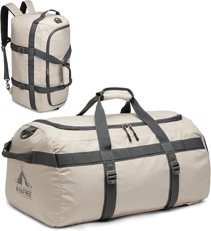 G4Free Gym Bag for Women Men 45L Duffle Backpack with Shoe Compartment Water Resistant Travel Weekender Bag