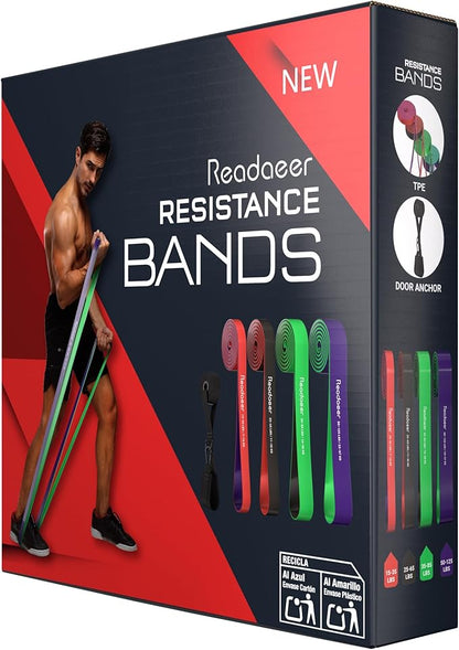 Pull Up Bands, Resistance Bands, Pull Up Assistance Bands Set for Men & Women, Exercise Bands for Working Out, Body Stretching, Physical Therapy, Muscle Training at Home, Gym