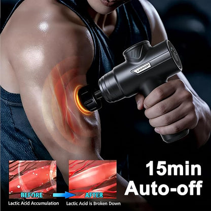Heating Head for Small Massage Gun - 3-Temp Settings (104/113/122°F) & 15-Min Auto-Off, Portable Rechargeable Handheld Accessory for Muscle Pain Relief