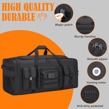 135L 37" Extra Large Duffle Bag for Men, Heavy Duty Sports Gym Equipment Travel Duffle Bag