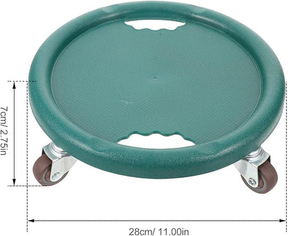 BESTonZON Abdominal Wheel Roller with Four-wheel Design, Dual-sided Fitness Sliders, Silent Core Trainer for Home and Indoor Strength Training, Green Multifunctional Abdominal Exercise