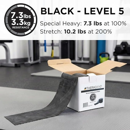 THERABAND Resistance Band, Special Heavy, 50-Yard Roll, Elastic Band for Exercise