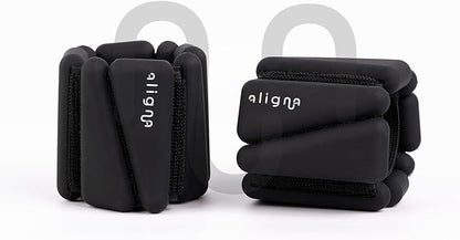 Aligna Pilates Essential Kit | Complete Home Set for Balance, Flexibility & Strength | 8-Piece Set with Pilates Ring, Softball, Resistance Bands, Ankle Weights, Yoga Socks & Carry Bag