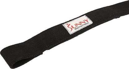 Sunny Health & Fitness Lifting Straps with Neoprene Padding, 2000lb Weight Capacity Heavy Duty Workout Wrist Straps for Weightlifting and Cross Training (Pair), Black