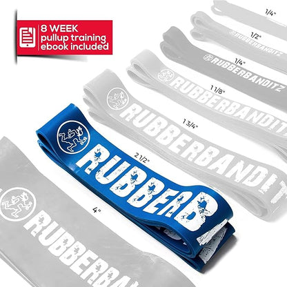Rubberbanditz Pull Up Assist Resistance Bands Heavy Duty Loop Exercise Workout Bands for Powerlifting, Mobility, and Stretching