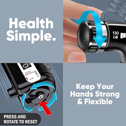 Grip Strength Trainer (2 Pack), Forearm Strengthener, Hand Grip Gripper Strengthener, Hand Strengthening Devices, Forearm Exerciser, Finger Wrist Strengthener, Exercisers Squeezers for Strength