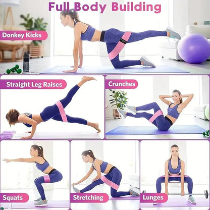 Pilates Kit for Home Workouts - Essential Pilates Equipment Set for Women with Ball & Ring, Home Pilates Accessories for Women & Beginners