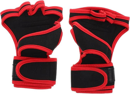 BESPORTBLE 1pair - Half Finger Weightlifting Gloves Wrist Support for Fitness Training and Comfortable Workout Gloves for Weightlifting Dumbbells Pull-ups and More