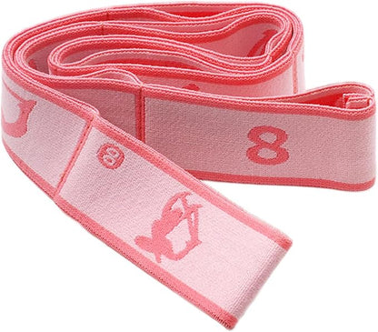 Adjustable Stretch Strap for Kids, 8-Loop Elastic Resistance Band for Children Gymnastics, Ballet Dance, Yoga, Stuff，Pilates & Flexibility Training, Home Exercise Equipment for Girls