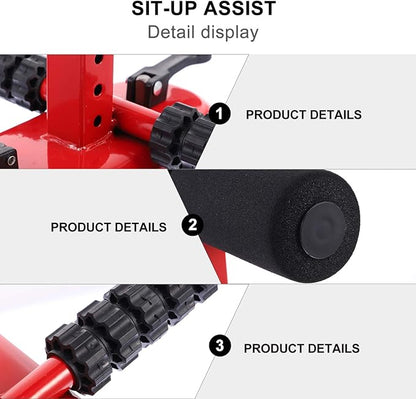 HANABASS Adjustable Sit-up Assist Device Suction Cups Portable Abdominal Fitness Equipment for Home Workout Height Adjustable Sit-up Bar for Core Strength Training