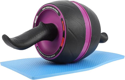 Veemoon Abdominal Trainer Wheel Roller for Exercise, Abs Fitness Equipment with Automatic Rebound, Home Gym Strength Training Machine for Men and Women Core Workout