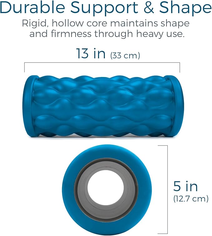 Teeter Massage Foam Roller Bundle - Textured for Deep Tissue Muscle Relief to Boost Recovery, Flexibility, Mobility - Back Pain Relief, Sports Massage, Myofascial Release