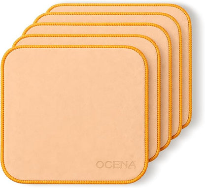 OCENA Women’s Pocket Sweat Towels for Face & Hands, Quick-Dry Moisture-Wicking Microfiber, 10 x 10 in, 5-Pack, Handkerchief-Style (Sand Dune Beige)