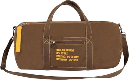 Rothco Canvas Equipment Duffle Bag – Travel & Gym Bag with Heavyweight Cotton Canvas Material – Great for Storing Gear, Clothing, and More