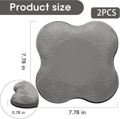 2 Pack Yoga Knee Pads Mat Set - Extra Thick Foam Kneeling Pad Cushion for Knees, Elbows, Wrists, Head - Yoga Essentials for Women Men, Non-Slip Pilates, Meditation, Floor Workouts