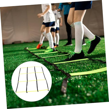 PartyKindom Portable Agility Ladder with Material for Soccer and Football Speed Training Footwork Ladder for Outdoor Agility Drills Compact Foldable Design for Athletes Coordination Exercises