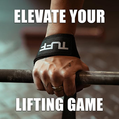 Tuff Lifting Straps - Wrist Straps for Weightlifting, Deadlifts, Powerlifting, and Strength Training - Ideal for Men and Women