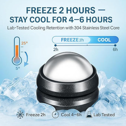 Cold Massage Roller Ball - Stocking Stuffers Gifts for Men Women Teens Boys，Stays Cold for 6 Hours,Sports Fitness Relaxations Gift,Rapidly Relieve Muscle Pain and Tension