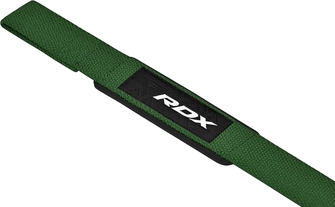 RDX Lifting Straps for Weightlifting –100% Cotton Heavy Duty Gym Wrist Strap with 5MM Neoprene Padding, 60CM Anti-Slip Hand Grip Wraps for Deadlifts Powerlifting Workouts Strength Training, Men Women