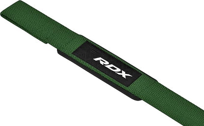 RDX Lifting Straps for Weightlifting –100% Cotton Heavy Duty Gym Wrist Strap with 5MM Neoprene Padding, 60CM Anti-Slip Hand Grip Wraps for Deadlifts Powerlifting Workouts Strength Training, Men Women