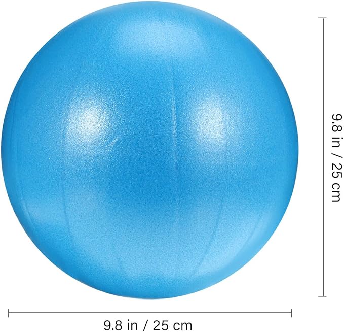 Totority Portable Mini Pilates Ball Small Yoga Exercise Ball PVC Material Stability Trainer for Core Workout and Balance Training in Home Gym