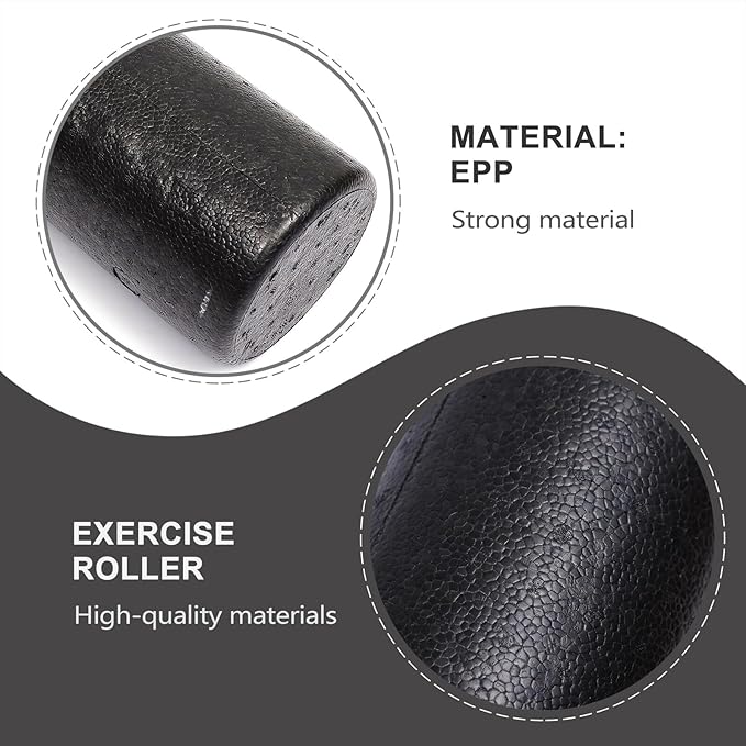 ibasenice Epp Solid Foam Roller Massage Stick for Muscle Relaxation and Fascia Release, 15x60cm High Density Fitness Roller for Back, Leg, and Neck Massage, Yoga Accessories for Sports