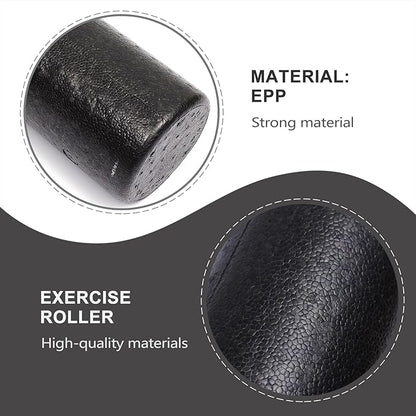 ibasenice Epp Solid Foam Roller Massage Stick for Muscle Relaxation and Fascia Release, 15x60cm High Density Fitness Roller for Back, Leg, and Neck Massage, Yoga Accessories for Sports
