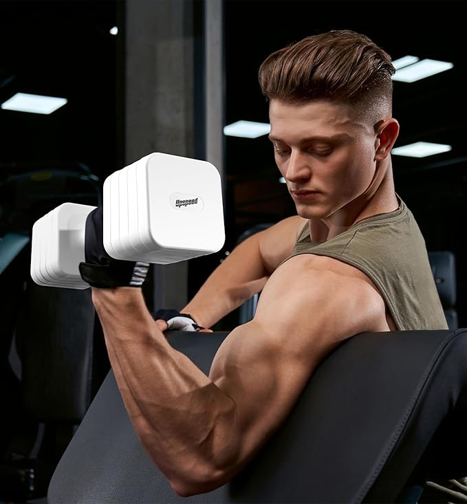 15LB 20LB 30LB 40LB 50LB Adjustable Dumbbell Set Free Weights Dumbbells Set for Women Men Hand Weights Sets Adjust Dumbbell Weight Sets for Home Gym Exercise Workout Strength Training Equipments