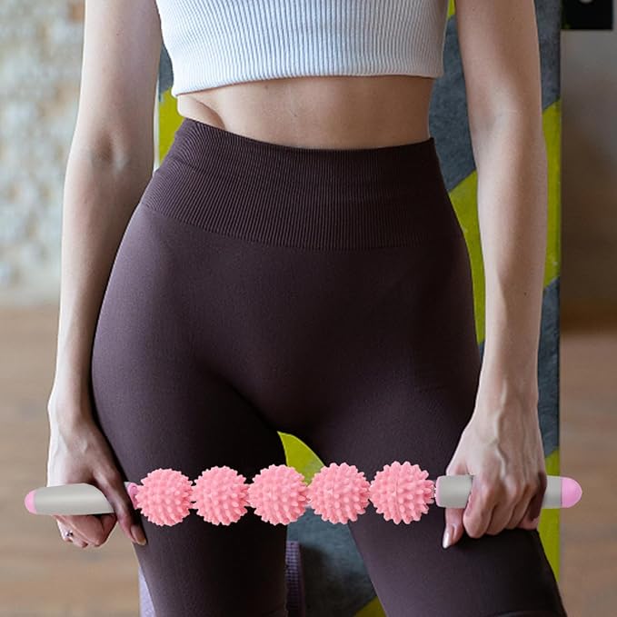 Massage Roller Stick - Hedgehog Roller Stick for Instant Effective Body Massage Tools | Massage Stick Roller for Legs, Body Massage Tools, Deep Tissue Body Roller