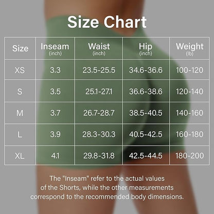 YEOREO Workout Scrunch Shorts Women V Back Gym Butt Lifting Liz High Waisted Seamless Shorts