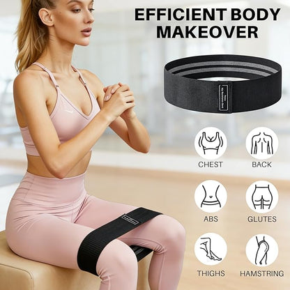 12 PCS Fabric Resistance Bands for Working Out, Booty Bands for Women and Men, Exercise Bands for Legs and Hip,Elastic Stretch Bands for Exercise Yoga Pilates Fitness Home Workout