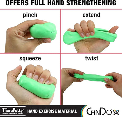 CanDo TheraPutty Standard Hand Exercise Putty For Rehabilitation, Exercises, Hand Therapy, Occupational Therapy, Hand Strengthening, Improve Motor Skills, Stress Relief 5-pound