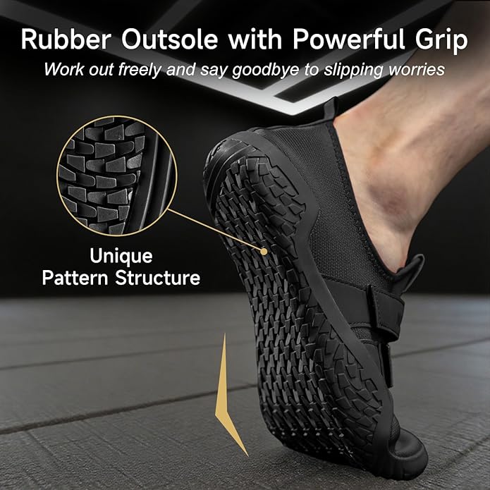 MANUEKLEAR Deadlift Shoes - Weight Lifting Shoes for Men Women - Weightlifting Squat Shoes Fitness Cross-Trainer Barefoot Gym Training Sneakers