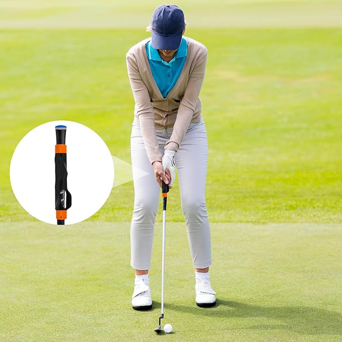 Golf Club Grip Trainer, Right Hand Lightweight Swing Trainer Golf Training Aid with Anti-Slip Wrist Support Accessories for Correct Hand Position & Grasp