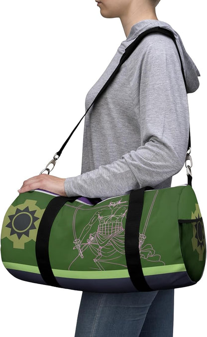 Anime Gym Bag for Women Men - Large Capacity Waterproof Workout Fitness Travel Sports Bags Fashion Street Camping ExpandaCLe Carry On Duffle Bag For Couple (Green Zzro) PTY